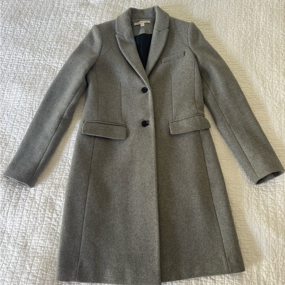 Zara Gray Trench Coat Wool Blend